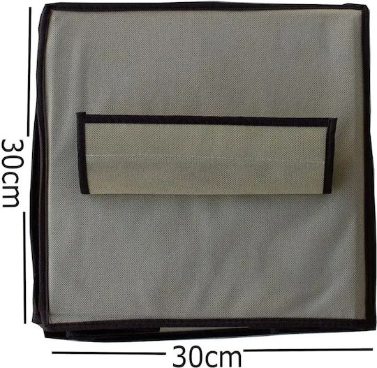Fabric Hanging Storage Case For Clothes in Ecru Color 30x30x60cm 1pcs