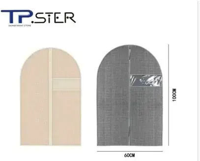 Tpster Stoff Aufbewahrungshülle für Kleidung in Gray Farbe 60x100cm 1Stück