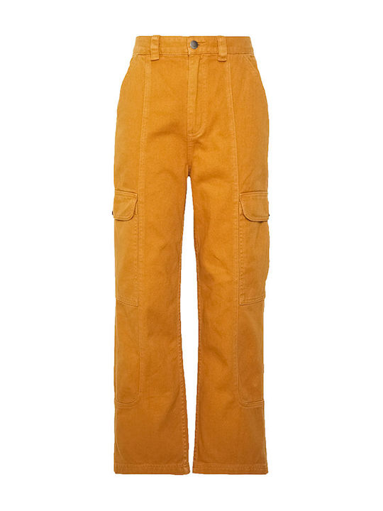 Wall To Wall Women's Fabric Trousers Orange