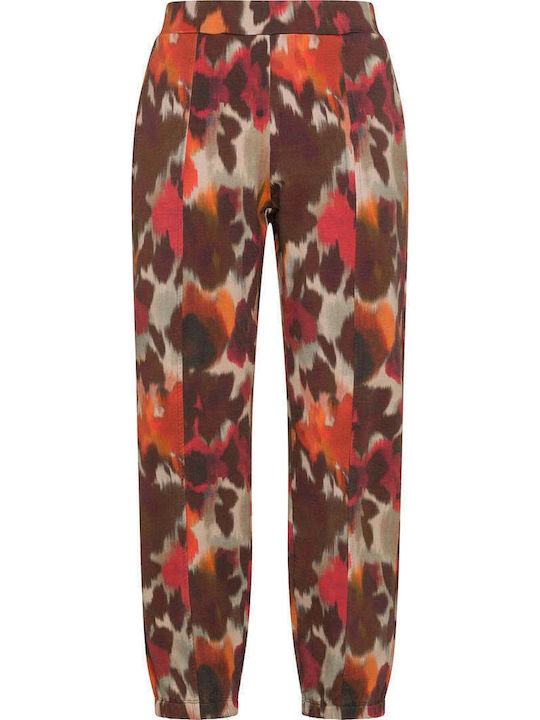 Women's Fabric Trousers Red