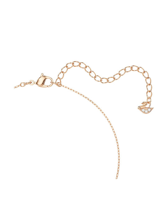 Swarovski Hyperbola Infinity Heart Halskette mit Design Herz Vergoldet