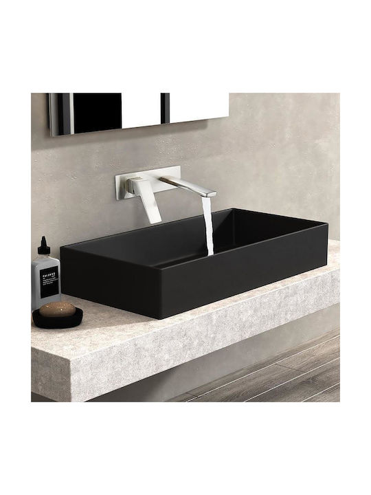 Inter Ceramic Set Mixer & Gură Îngropată pentru Lavabo Argintiu 6988354270345