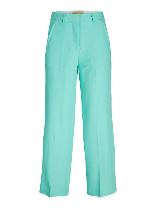 Damen Stoff Hose Türkis
