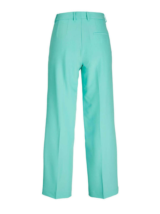 Damen Stoff Hose Türkis