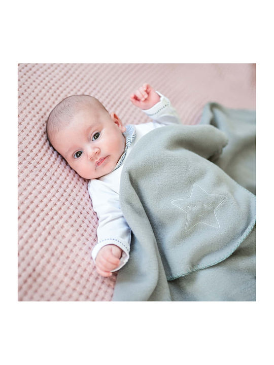 Lorelli Blanket Nursery Swaddling Blankets Polar Star Fleece Blue 75x100cm