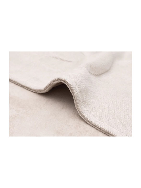 Jollein Κουβέρτα Αγκαλιάς & Λίκνου Fleece Κοραλί Nougat/Coral 100x75εκ.