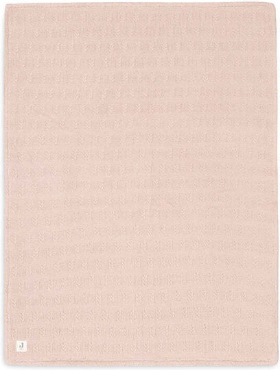 Jollein Pătură Pepinieră Swaddling pături Tricotat Roz Wild Rose 100x75cm