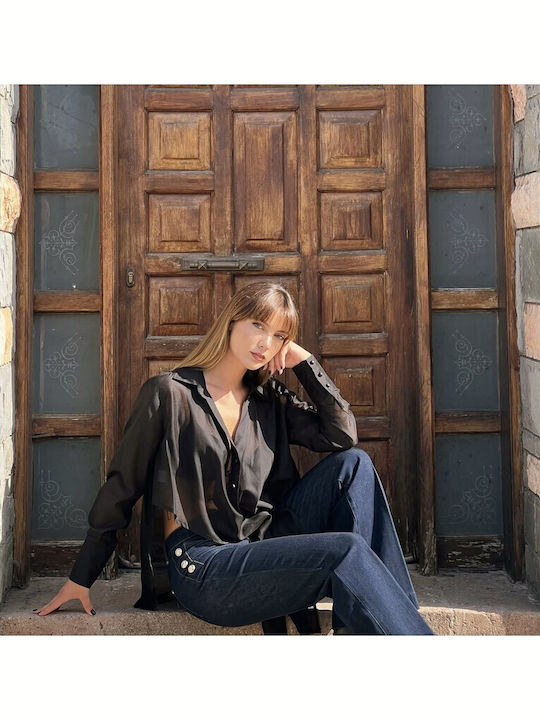 Women's Long Sleeve Shirt Black