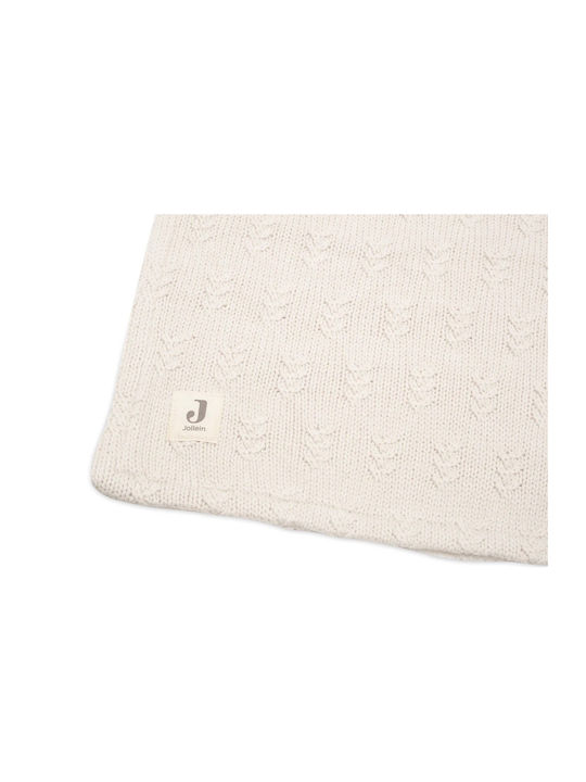 Jollein Blanket Nursery Swaddling Blankets Knitted Beige Oatmeal 75x100cm