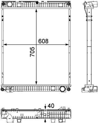 Mahle Kühler Motor Kühlung Cr 784 000p