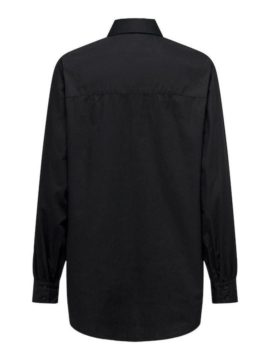Shirt Women's Monochrome Long Sleeve Shirt Black