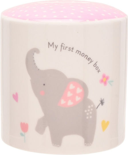 Hello Baby Pușculiță Ceramică Roz Pentru Copii