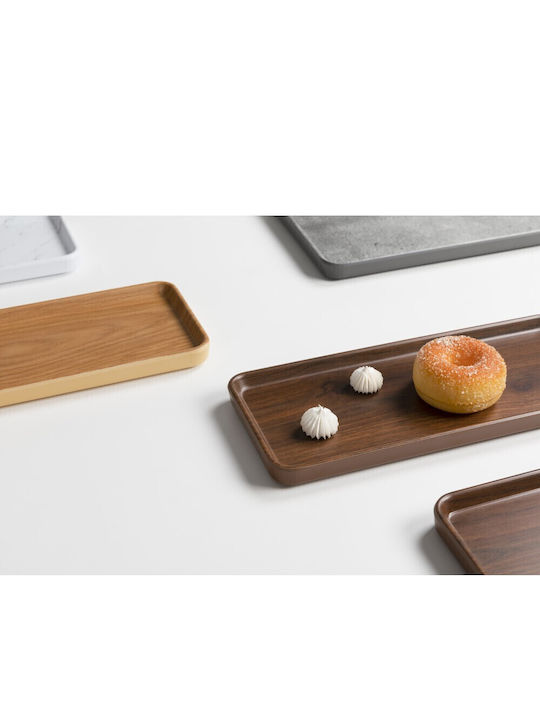 GTSA Serving Platter Rectangular Gray 35x20cm