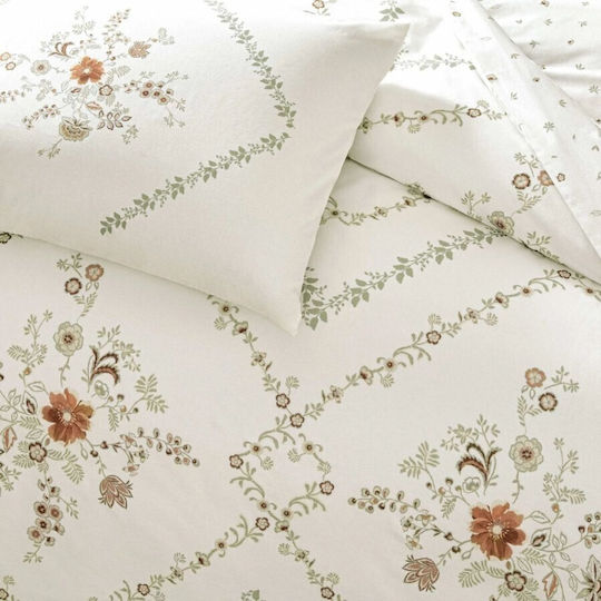 Tac Σετ Διπλή 200x220cm Elira White