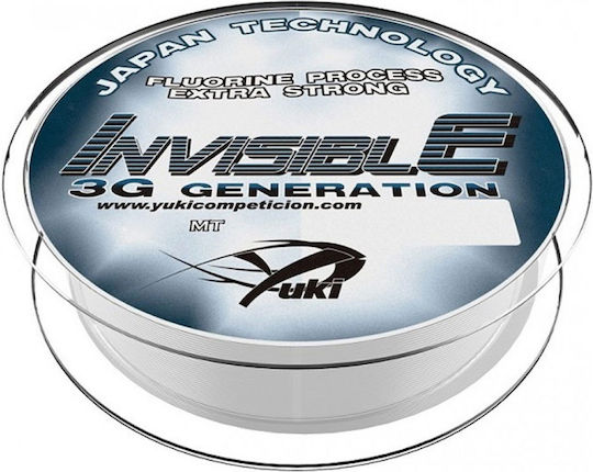 Yuki Invisible 3g Generation Fluorocoated Fishing Line 300 M 0.30mm 8.93 Kg