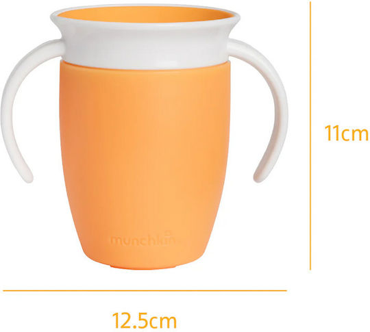 Munchkin Toddler Cup Miracle 360° Trainer Cup Plastic Orange 207ml For 6m+