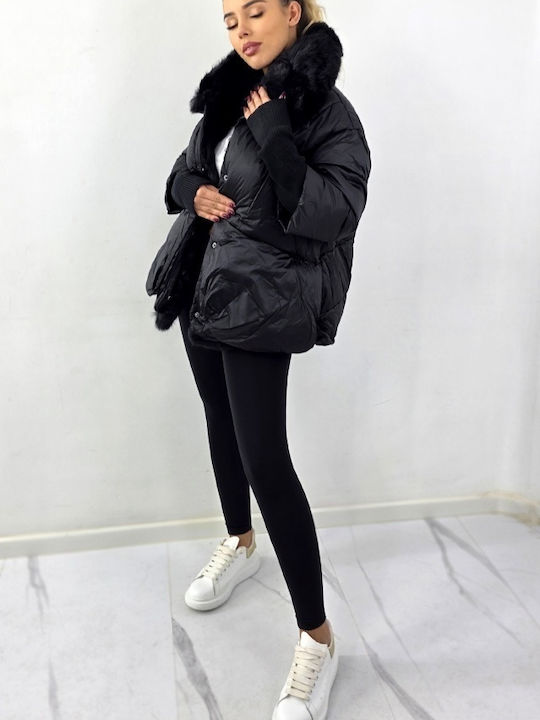 Jacke Puffer Schwarz