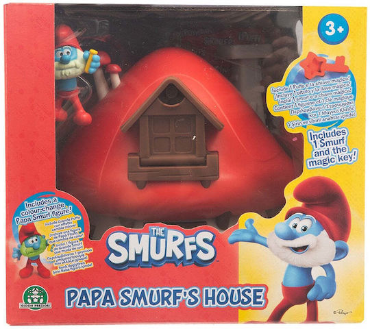 Giochi Preziosi The Magic Mushroom House with Magic Key Smurfs for 3+ Years 15cm (Miscellaneous Designs)