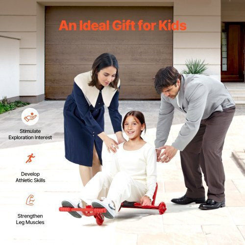 Kids Ride On Car Foot-to-Floor One-Seater Red for 10+ Years