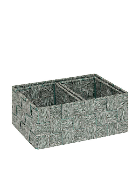 5Five Storage Basket Fabric Green 3pcs