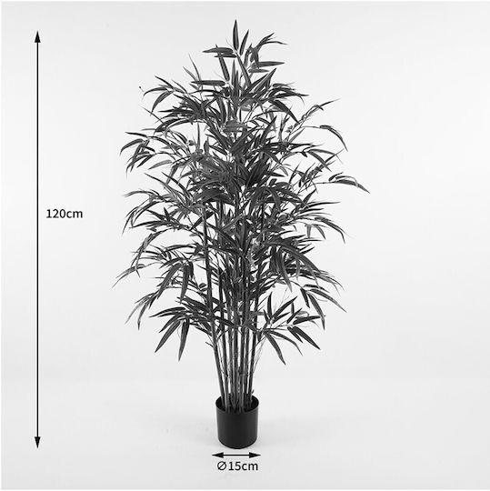 Planta Decorativă În Ghiveci Rhapis Palm Inart Verde Ø60x120cm