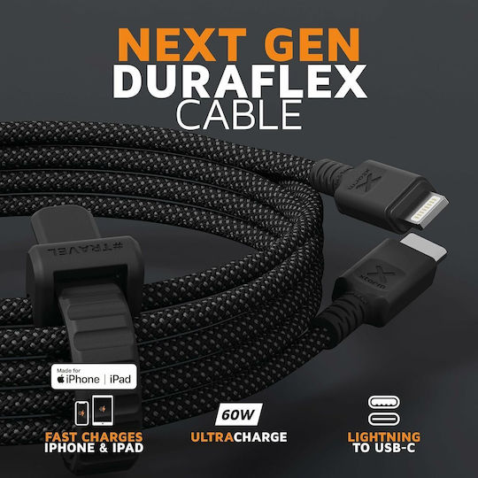 Xtorm USB-C to Lightning Cable 60W Μαύρο 1.5m CX3031