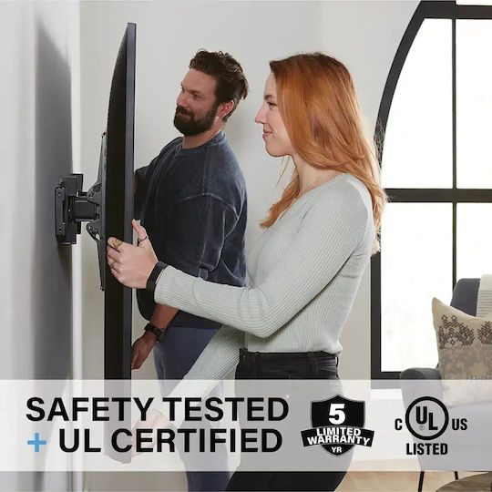 Suport Tv Universal Extensibil de Perete Sanus 81-229 Cm Negru