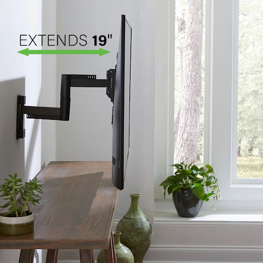 Universal Extendable Wall Tv Mount Sanus 66-140 Cm Black