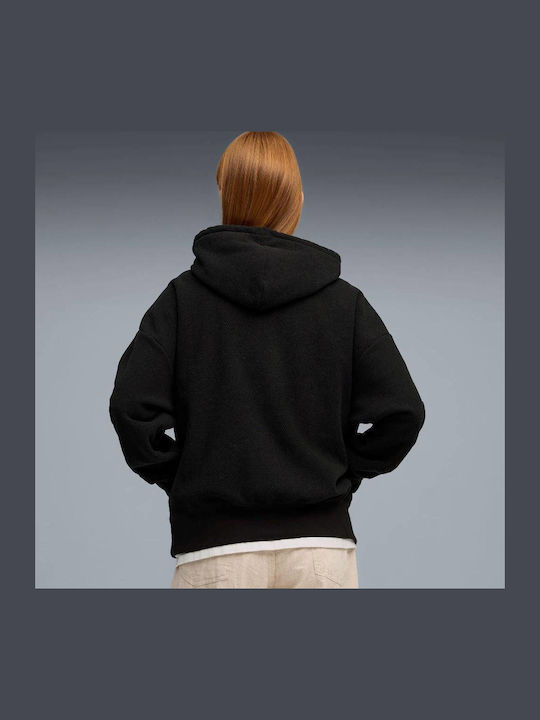 PUMA Winterized Women's Sweatshirt Black with Hood