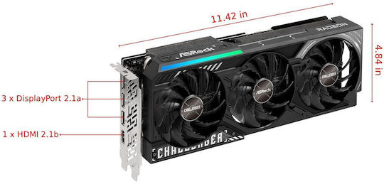 ASRock Radeon RX 9070 XT 16GB GDDR6 Challenger Placă Grafică