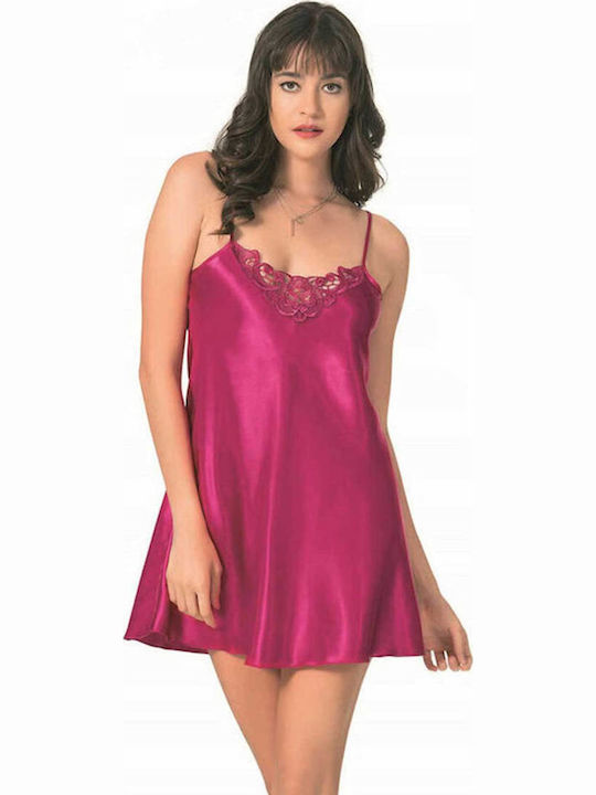 Primoda Winter Damen Nachthemd Lila