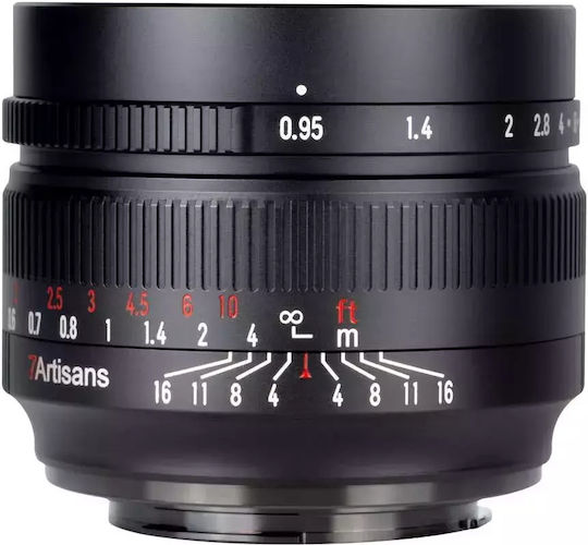 7artisans Crop Φωτογραφικός Φακός Photoelectric 50mm F/0.95 Σταθερός για Fujifilm X Mount Black