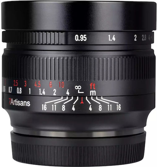 7artisans Crop Φωτογραφικός Φακός Photoelectric 50mm F/0.95 Σταθερός για Fujifilm X Mount Black
