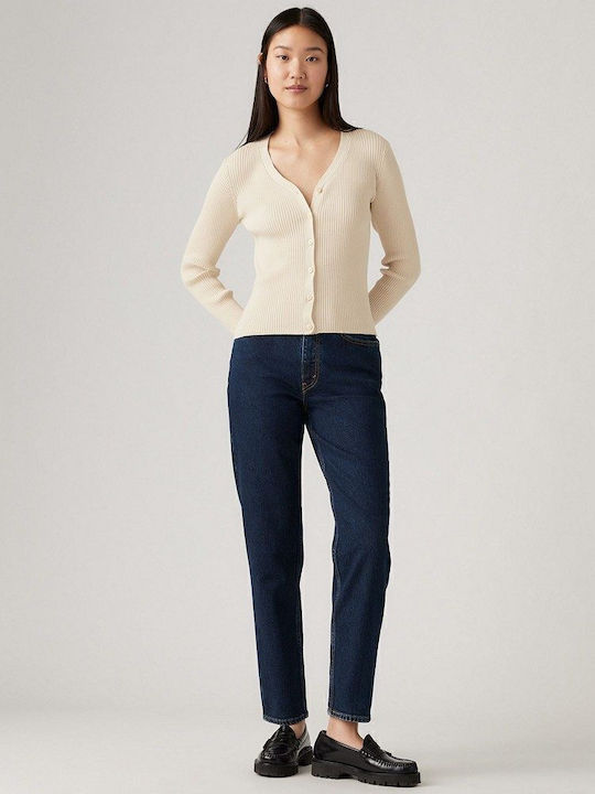 80s Mom Damenjeans in Mom-Passform Med Indigo