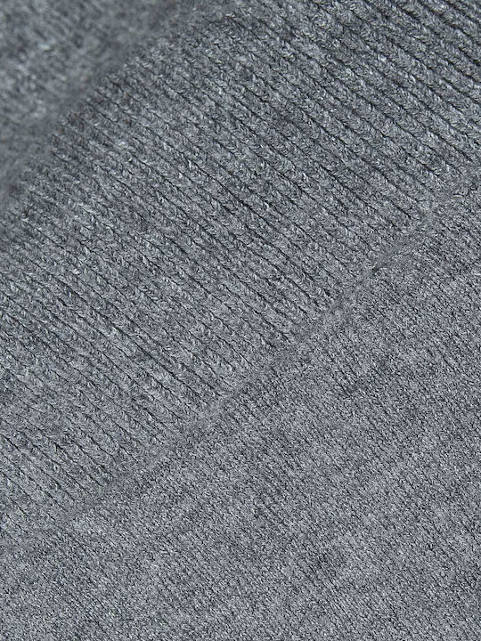 Damen Bluse Ärmellos Rollkragenpullover Gray