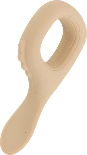 Feeding Set made of Silicone Beige 2pcs