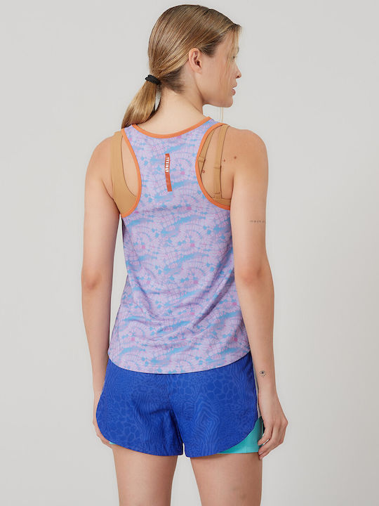 Women's Athletic Blouse Sleeveless Purple