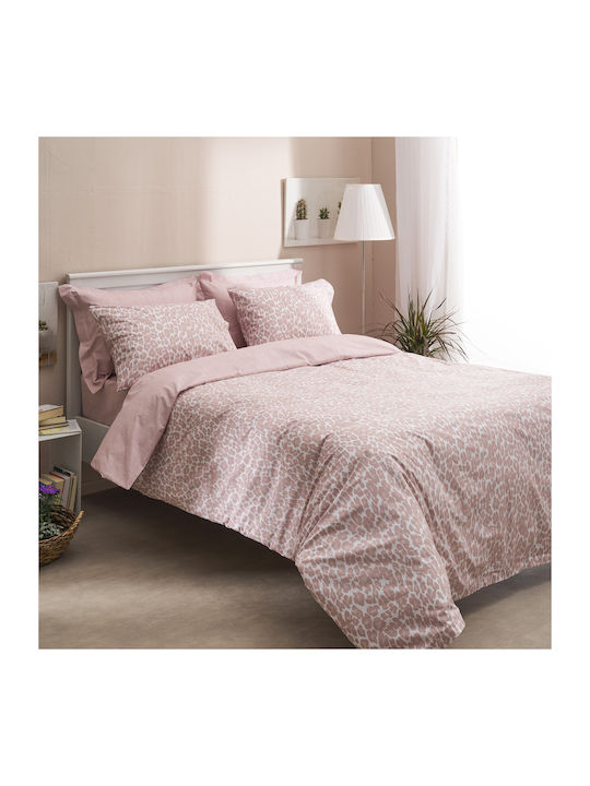 Charalambidis Textiles Bettdecke Einzelbett 160x230cm Leopar Pink 350 GSMGsm