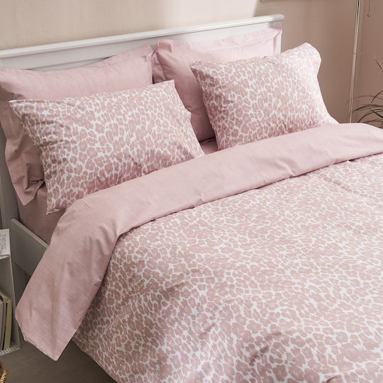Charalambidis Textiles Duvet Queen 220x230cm Leopar Pink 350 GSMGsm