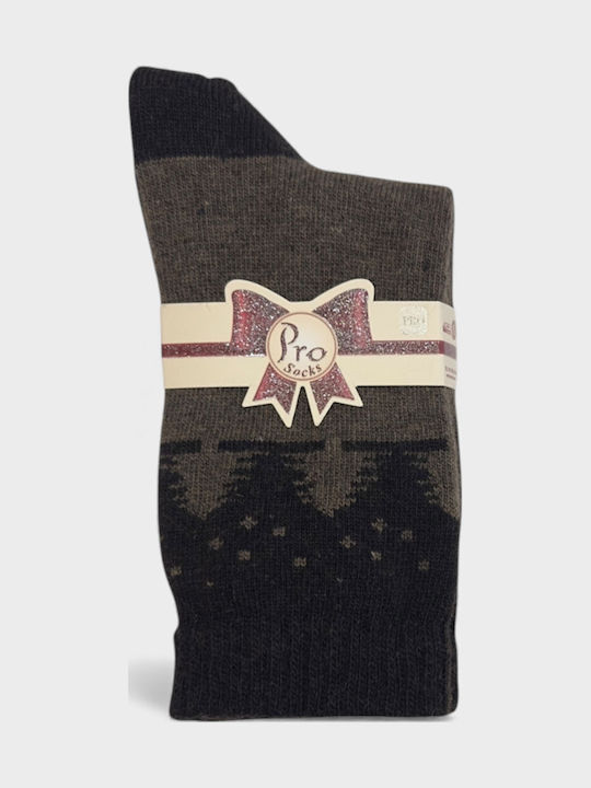 Pro Socks Women's Patterned Socks Brown