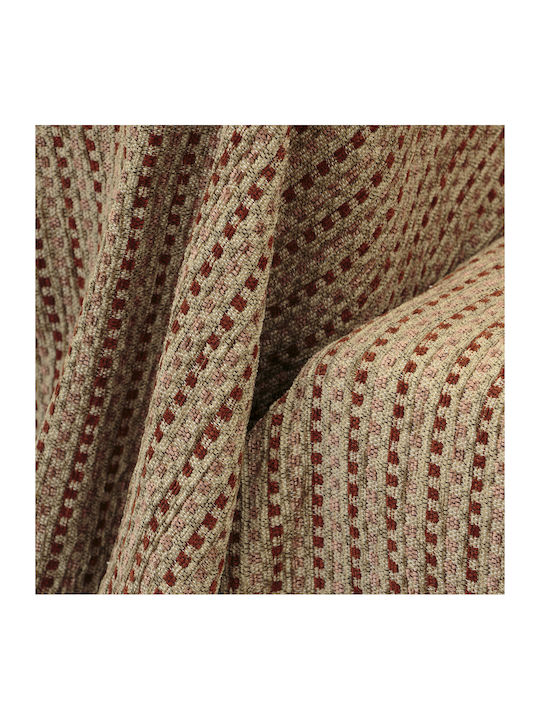 Lino Home Velora Ριχτάρι Πολυθρόνας Chenille 180x180εκ. Κεραμιδί