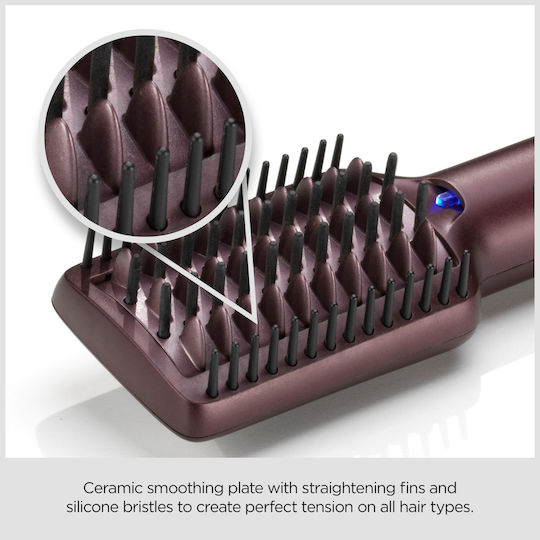 Babyliss Air Power Smooth Keramik Elektrische Haarbürste mit Luft für Haarglättung und Locken 900W