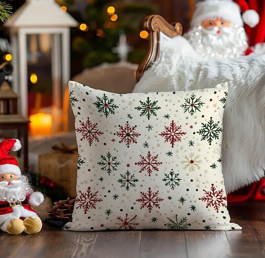 By Queen Limited Festive Edition Pillow Case Snowflake 45x45cm