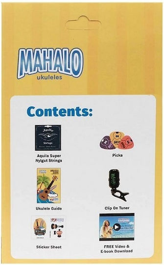 Set Ukulele Pro Mk1trd Pro Mahalo Cu Acordor Corzi Panse Ghid Stickere E-book