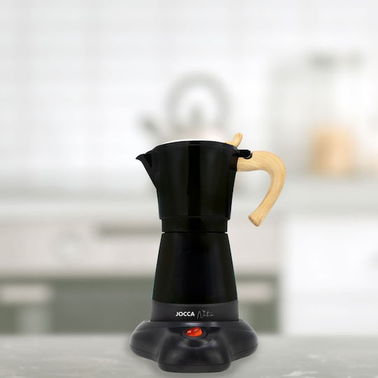 Electric Stovetop Espresso Pot for 480W Black
