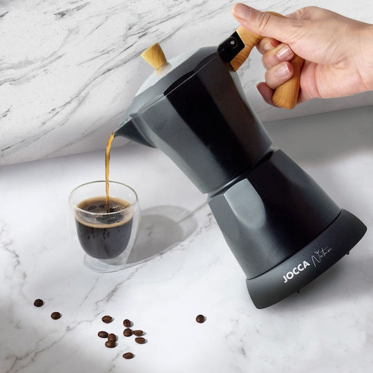 Electric Stovetop Espresso Pot Negru