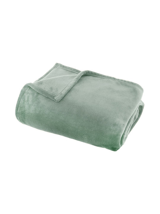 A-s Ollis Κουβέρτα Fleece Καναπέ 130x180εκ. Τιρκουάζ