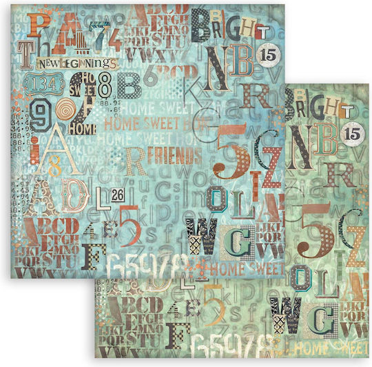Scrapbooking Supplies Papers 10 Pieces 30.5×30.5cm Stamperia Furry Friends Backgrounds