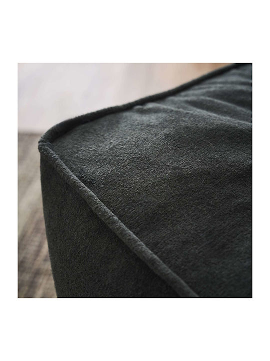 Bean Bag Stool Poof Nadinia Gray 40x50x50cm