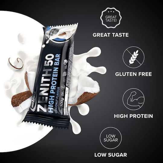 IronMaxx Zenith Bar with 50% Protein & Flavor Coconut 100gr